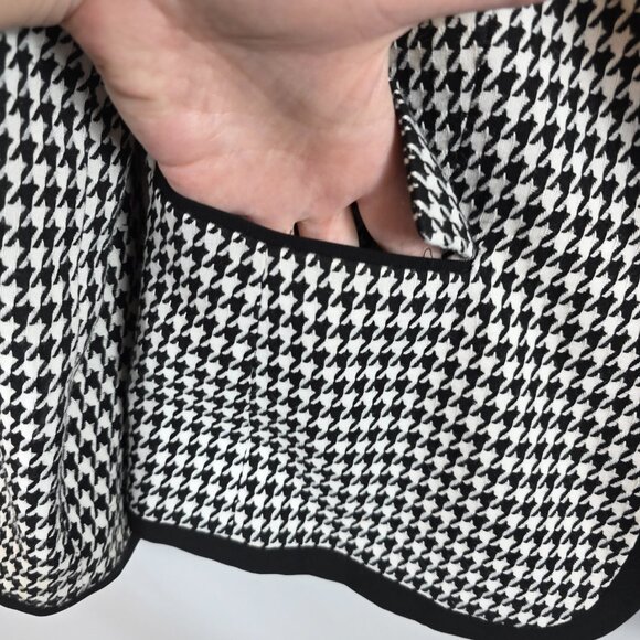 Kasper Blazer Jacket Women's Size 12P Black & White Houndstooth One Button - Picture 9 of 16